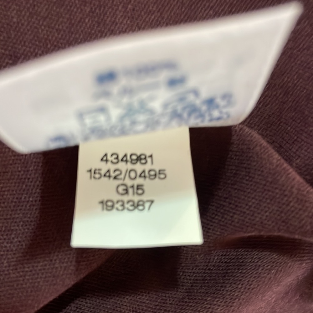 Lands’ End Cotton Polo Shirt - Burgundy - Picture 10 of 10